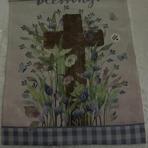 Floral Cross Wall Hanging